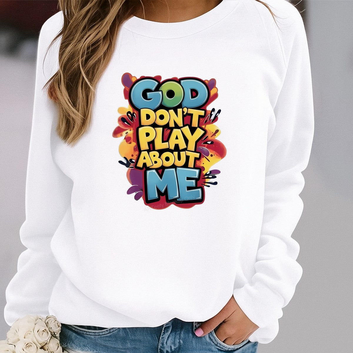 DTF Heat Transfer Iron On Sticker DTF Transfers Ready to Press Bold Colorful God Inspired Lettering for T Shirts Hoodies Local Warehouse - 2