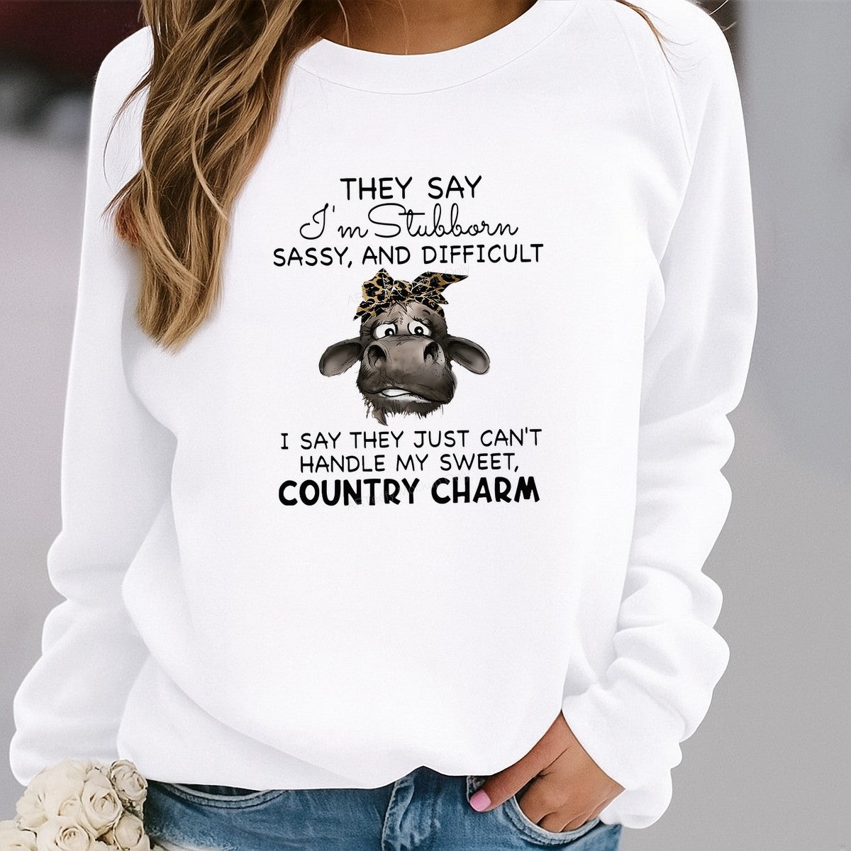 DTF Heat Transfer Iron On Sticker Iron On Transfers for T Shirts Funny Cow Design Country Charm Sassy Style Heat Press Ready Clearance Local Warehouse - 2