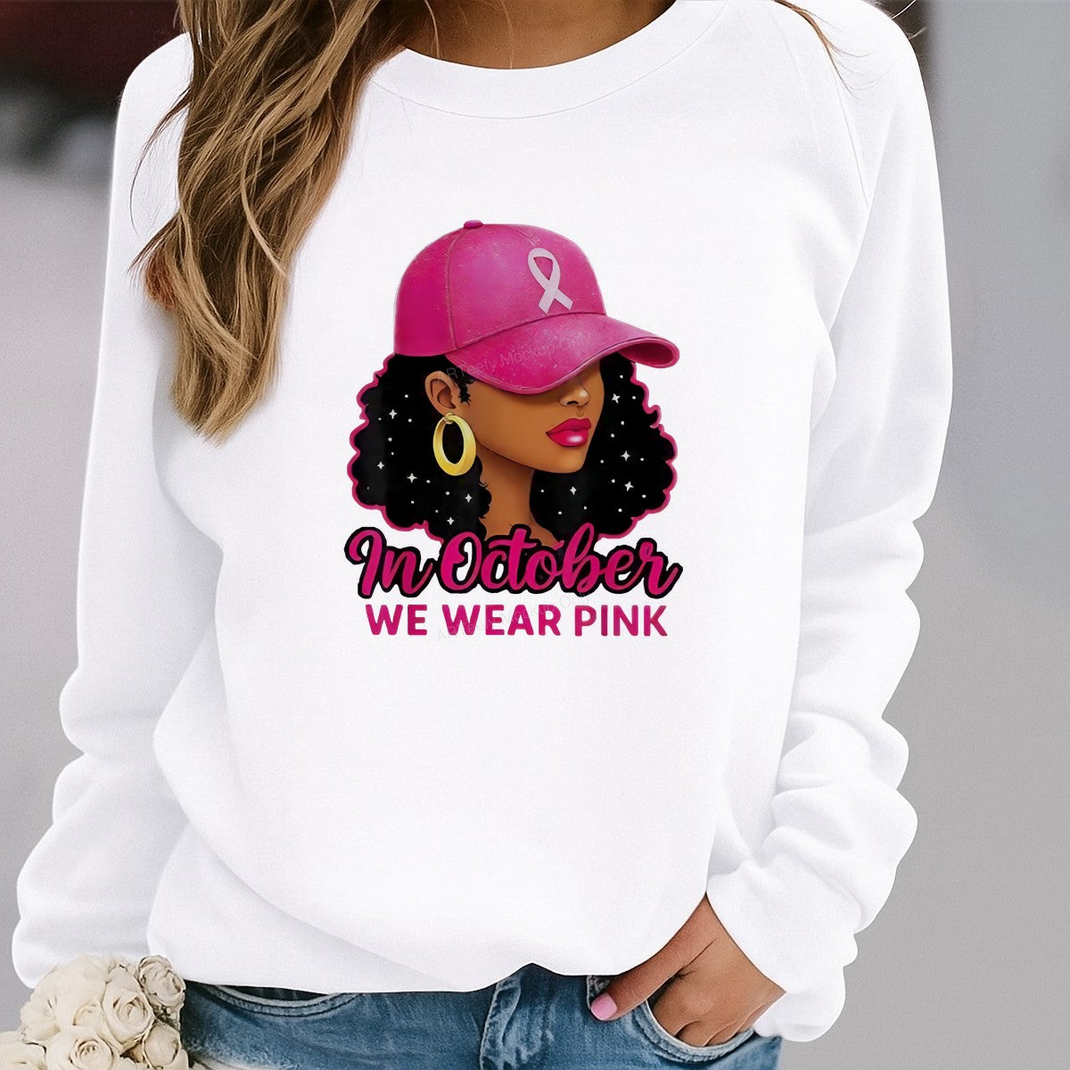 DTF Heat Transfer Iron On Sticker Iron On Transfers for T Shirts October Pink Ribbon Breast Cancer Awareness Designs Clearance Local Warehouse - 2
