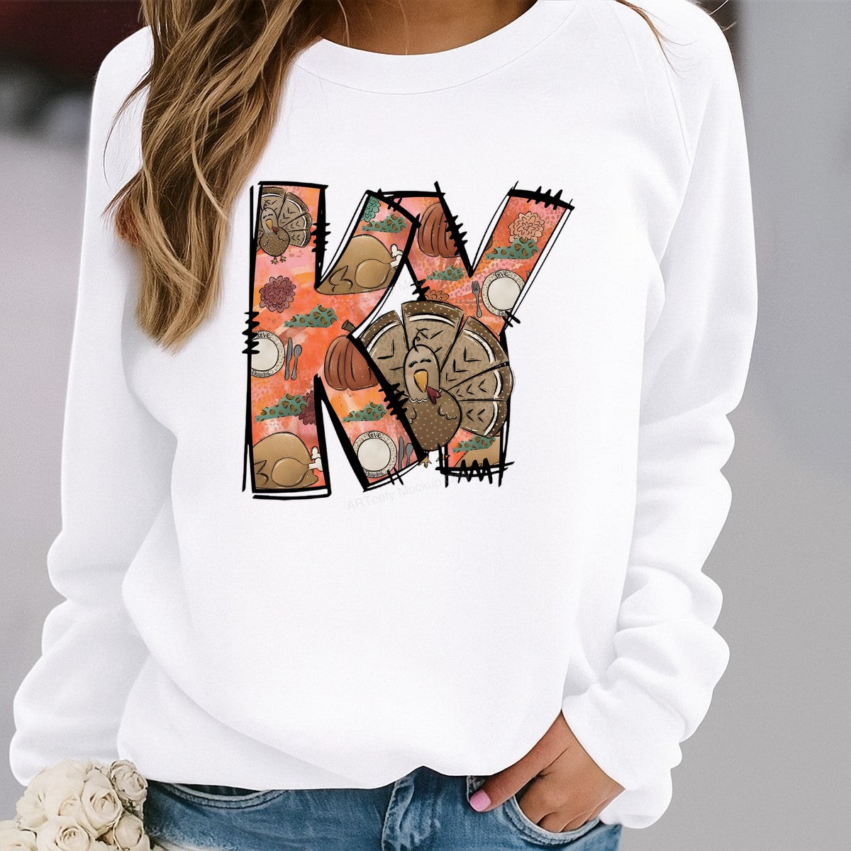 DTF Heat Transfer Iron On Sticker Heat Transfer Designs Ready to Press Thanksgiving Turkey Pattern for Fall Decor T Shirts Local Warehouse - 2