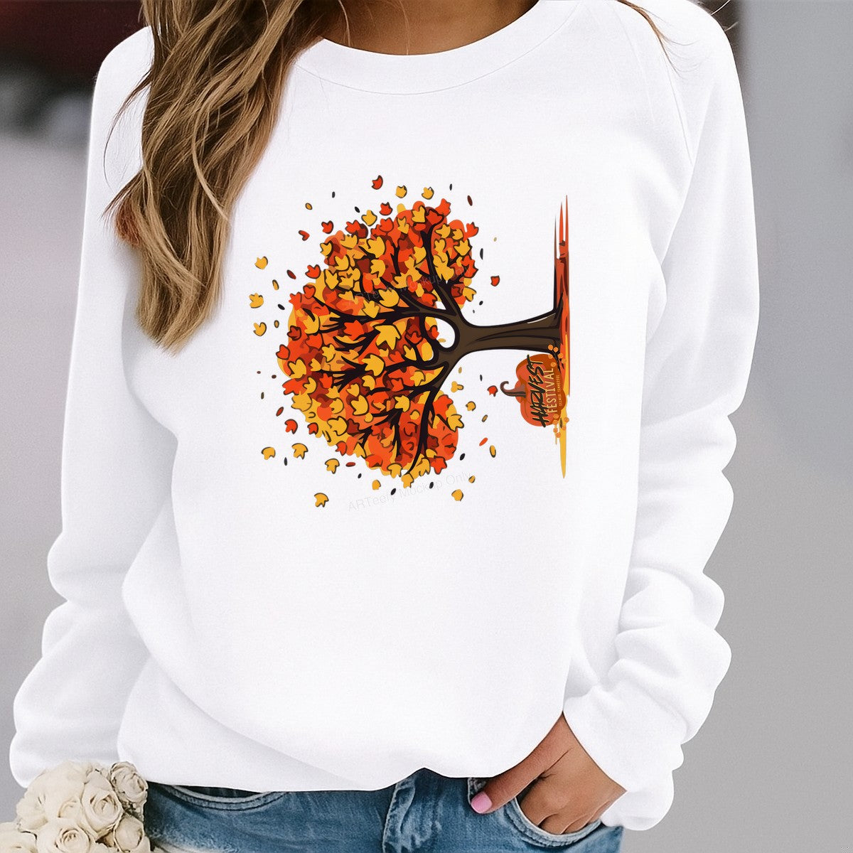 DTF Heat Transfer Iron On Sticker Iron On Heat Transfers Autumn Tree Design Fall Home Decor Thanksgiving Iron On Heat Transfers Clearance - 2