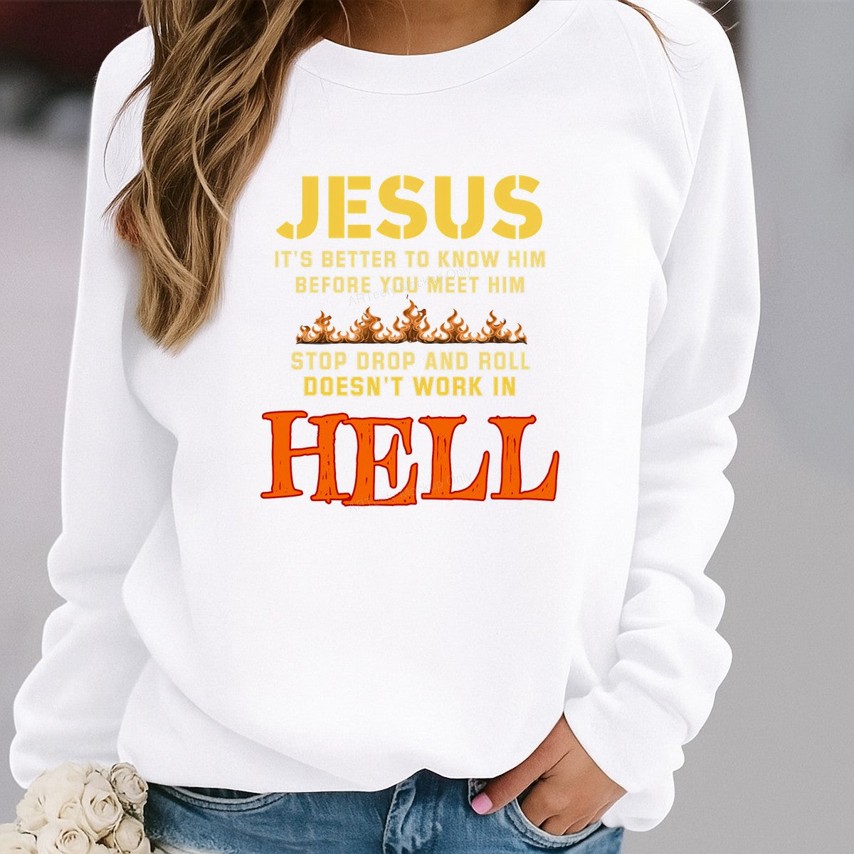 DTF Heat Transfer Iron On Sticker Iron On Heat Transfers Religious Faith Hope Flames Design for T Shirts Hoodies Local Warehouse - 2