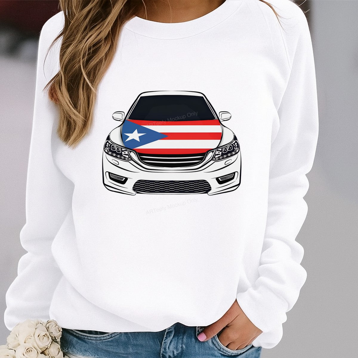 DTF Heat Transfer Iron On Sticker Iron On Heat Transfers Puerto Rican Flag Design for Cars Apparel Bags Local Warehouse - 2
