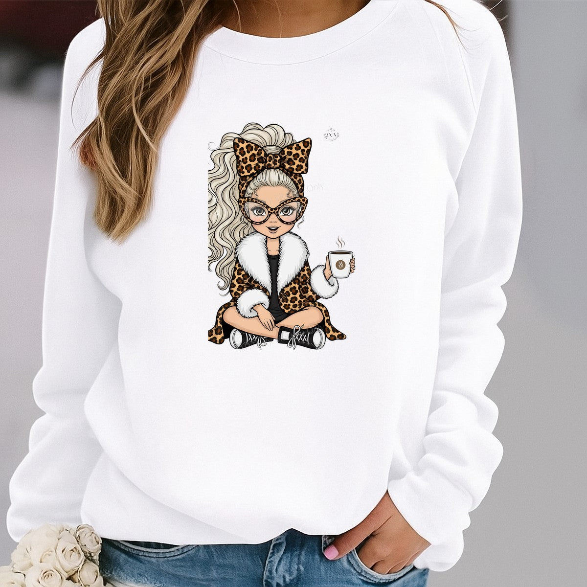 DTF Heat Transfer Iron On Sticker Iron On Transfers for T Shirts Leopard Print Fashionista Coffee Lover Heat Transfers Ready to Press Local Warehouse - 2