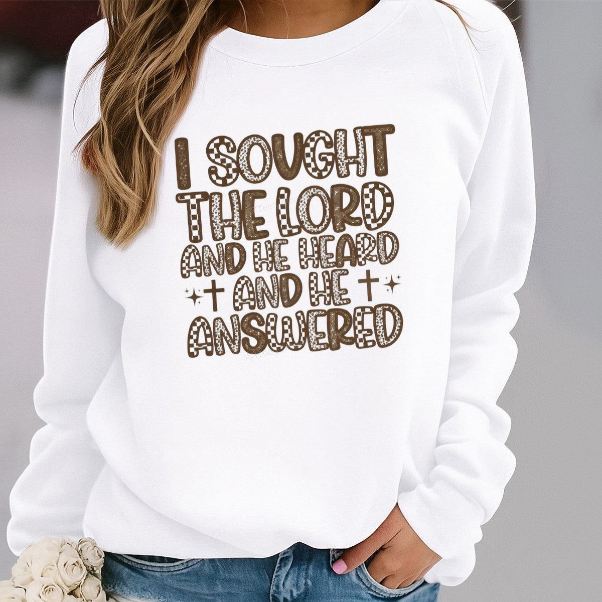 DTF Heat Transfer Iron On Sticker Iron On Heat Transfers Religious Quote Design Inspirational Faith Apparel Local Warehouse - 2