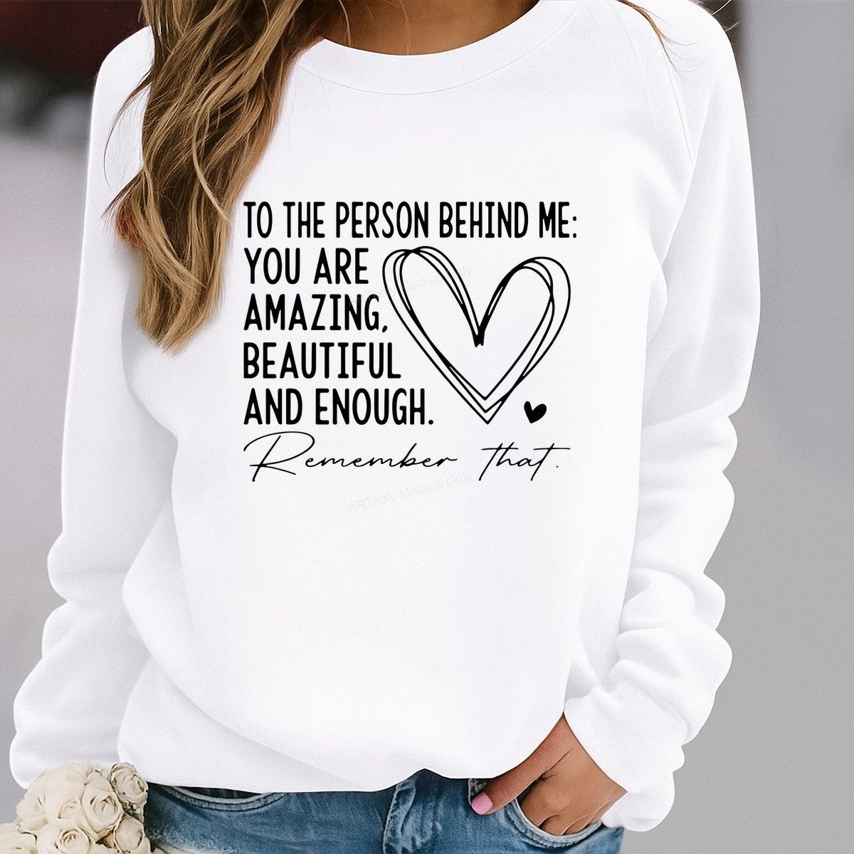 DTF Heat Transfer Iron On Sticker Iron On Heat Transfers Heartfelt Inspirational Message Design for Apparel Bags Jackets Local Warehouse - 2