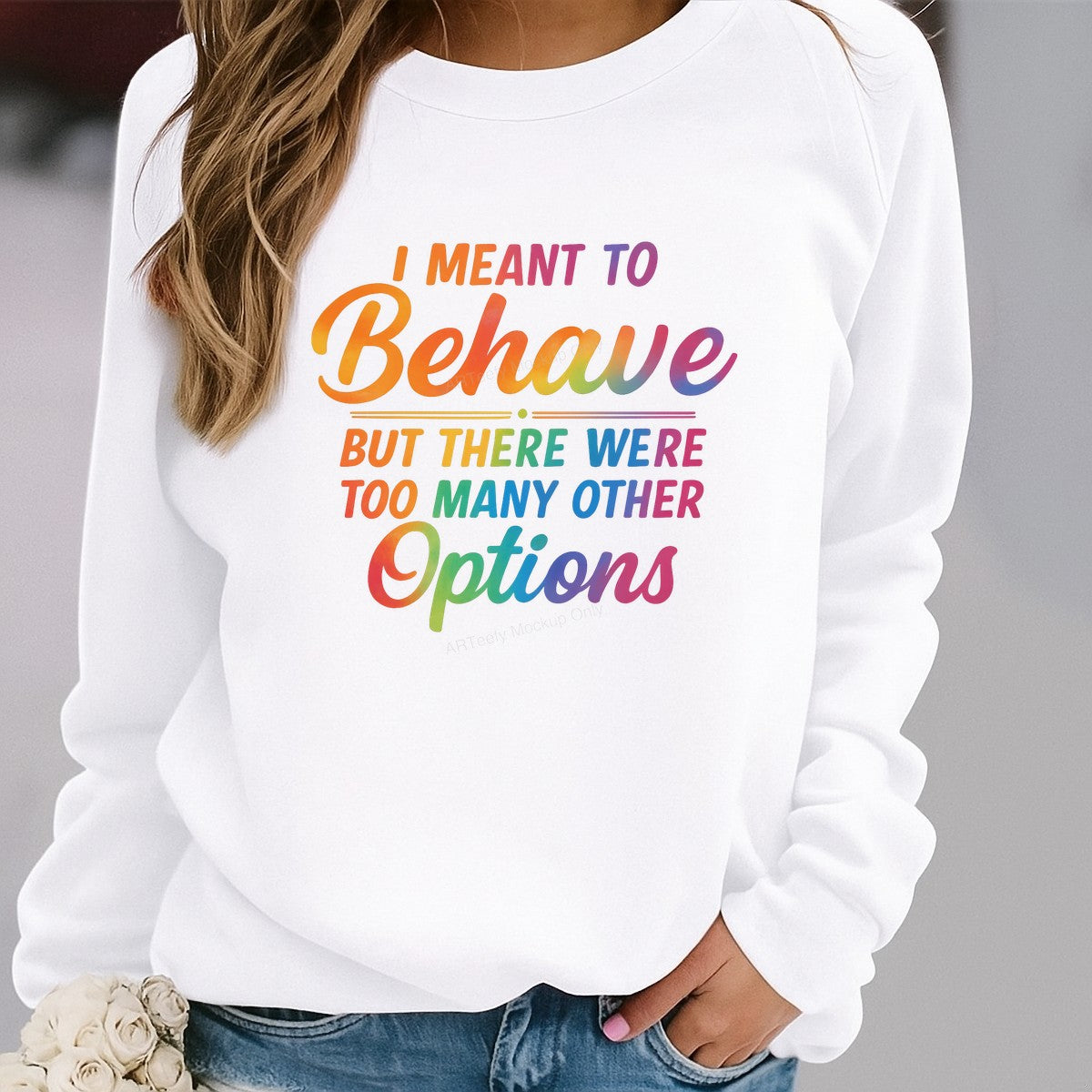 DTF Heat Transfer Iron On Sticker Iron On Heat Transfers Colorful Humorous Lettering for T Shirts Casual Wear Clearance - 2
