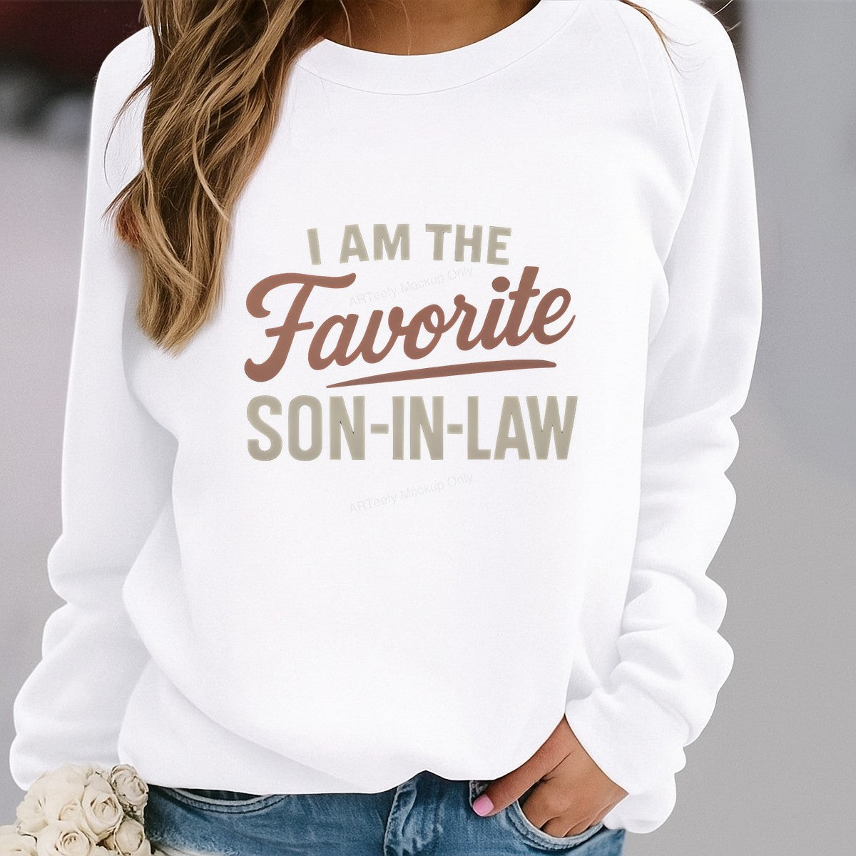 DTF Heat Transfer Iron On Sticker Iron On Heat Transfers Favorite Son In Law Design for T Shirts Father Day Gifts Clearance - 2