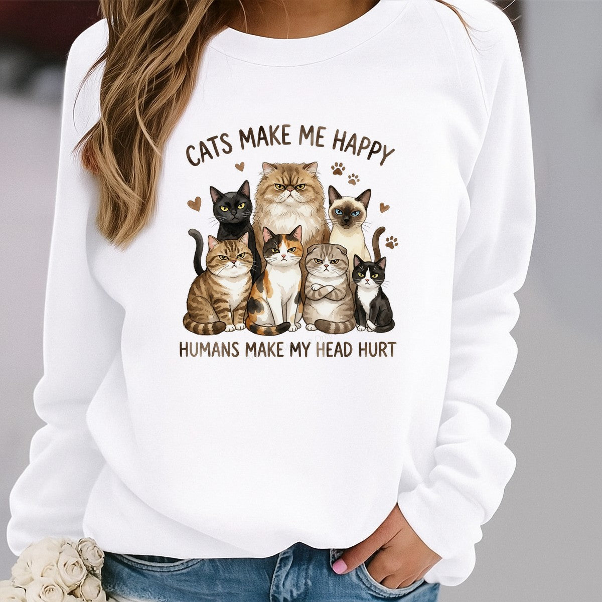 DTF Heat Transfer Iron On Sticker Iron On Transfers for T Shirts Cat Lover Design Cute Feline Expressions for Apparel Home Decor Clearance - 2