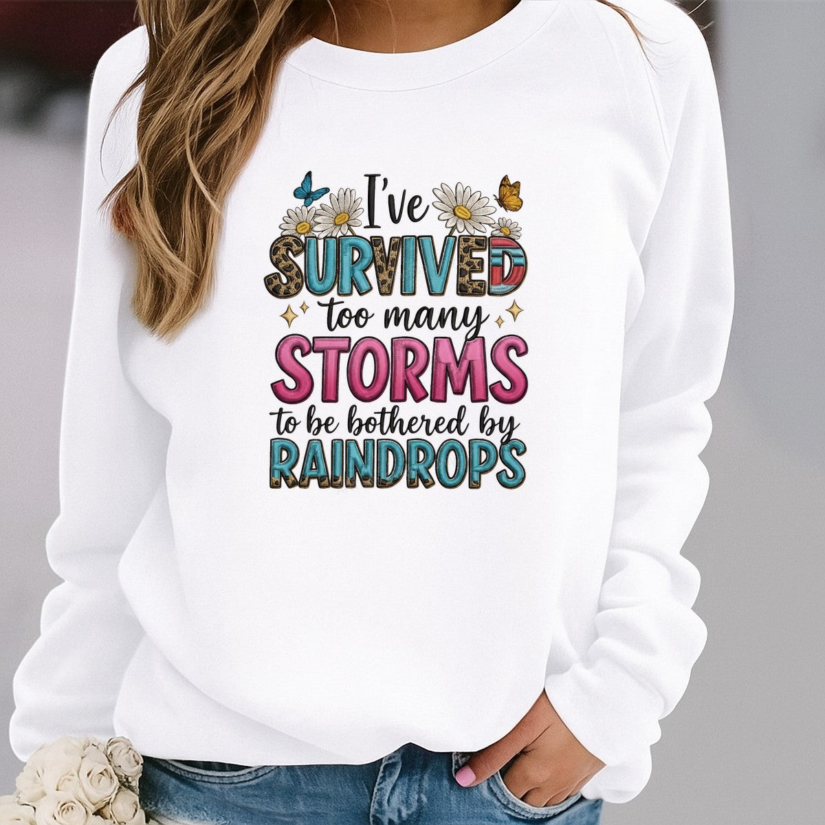 DTF Heat Transfer Iron On Sticker Iron On Heat Transfers Colorful Inspirational Lettering with Butterflies Flowers for Apparel T Shirts Hoodies Clearance - 2