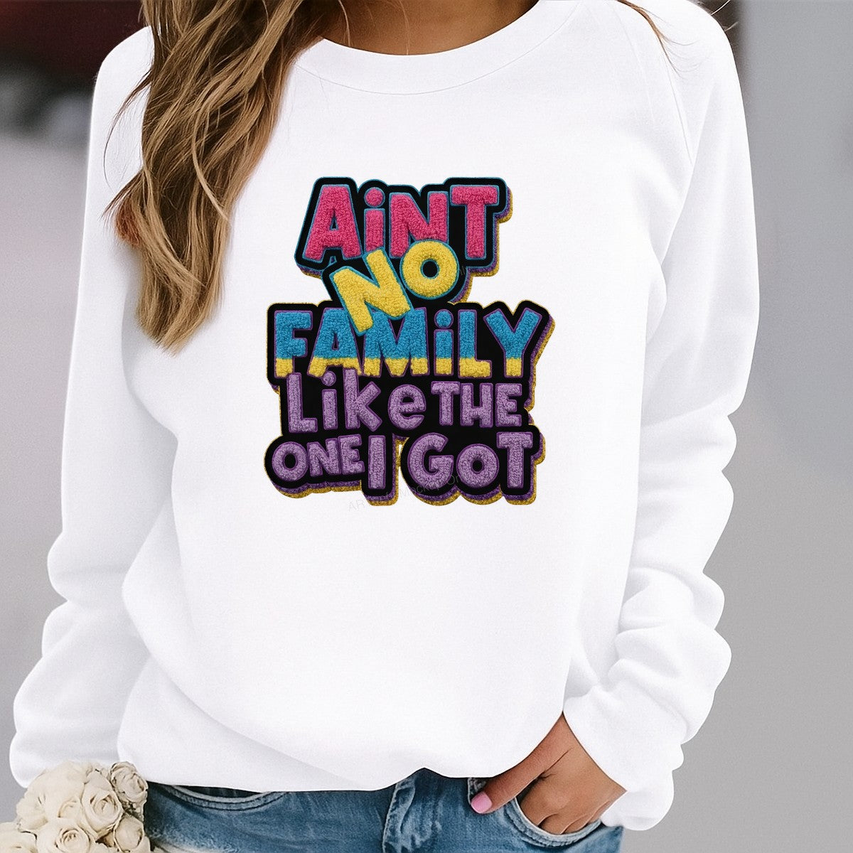 DTF Heat Transfer Iron On Sticker Iron On Heat Transfers Colorful Family Lettering for Apparel Bags Jackets Local Warehouse - 2