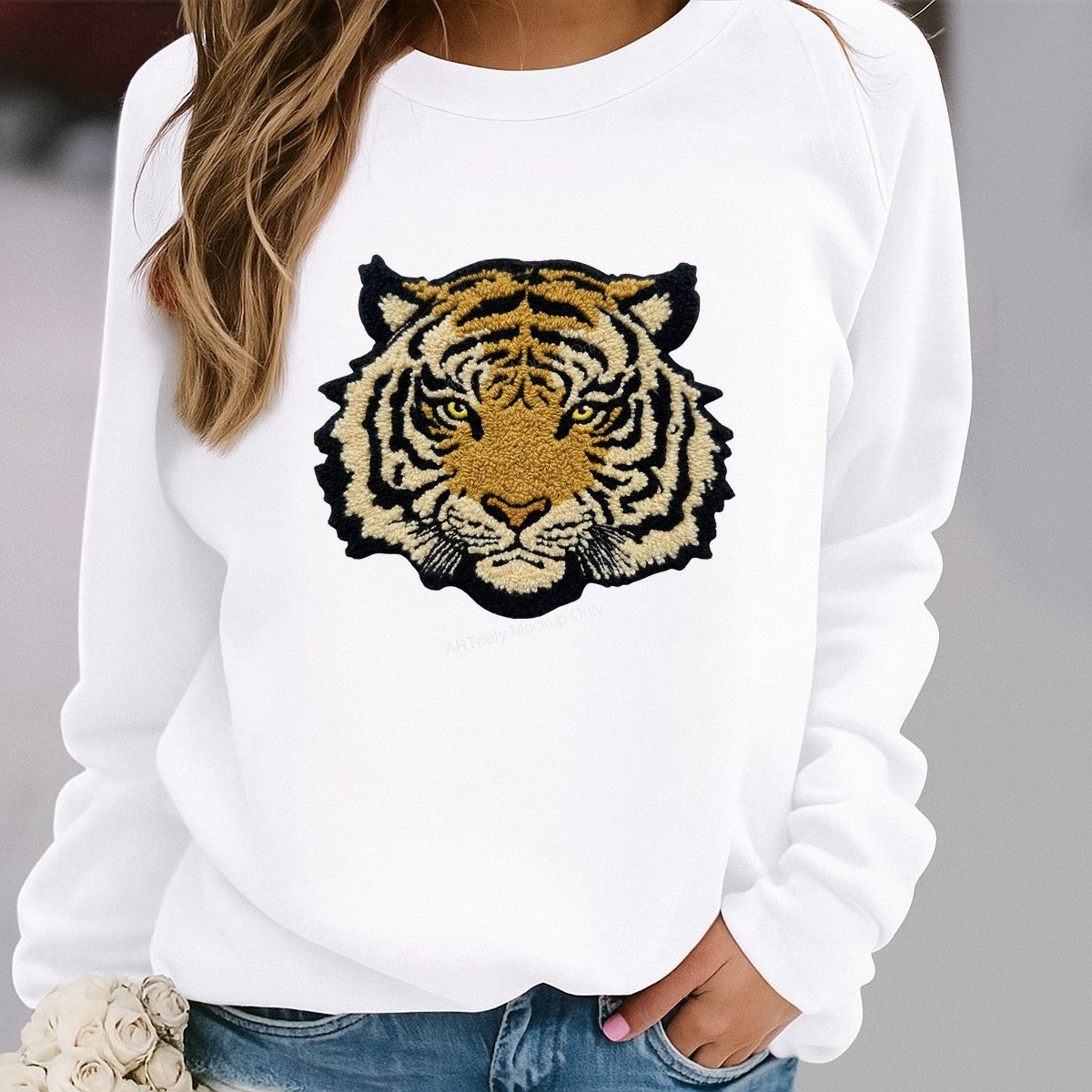 DTF Heat Transfer Iron On Sticker Iron On Heat Transfers Tiger Design for T Shirts Hoodies Sports Team Inspired Clearance - 2