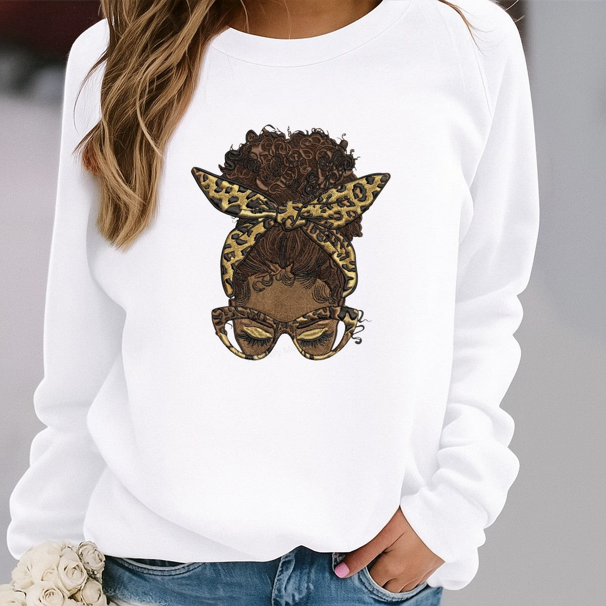 DTF Heat Transfer Iron On Sticker Iron On Heat Transfers Leopard Print Hair Wrap Style for T Shirts Hoodies Local Warehouse - 2