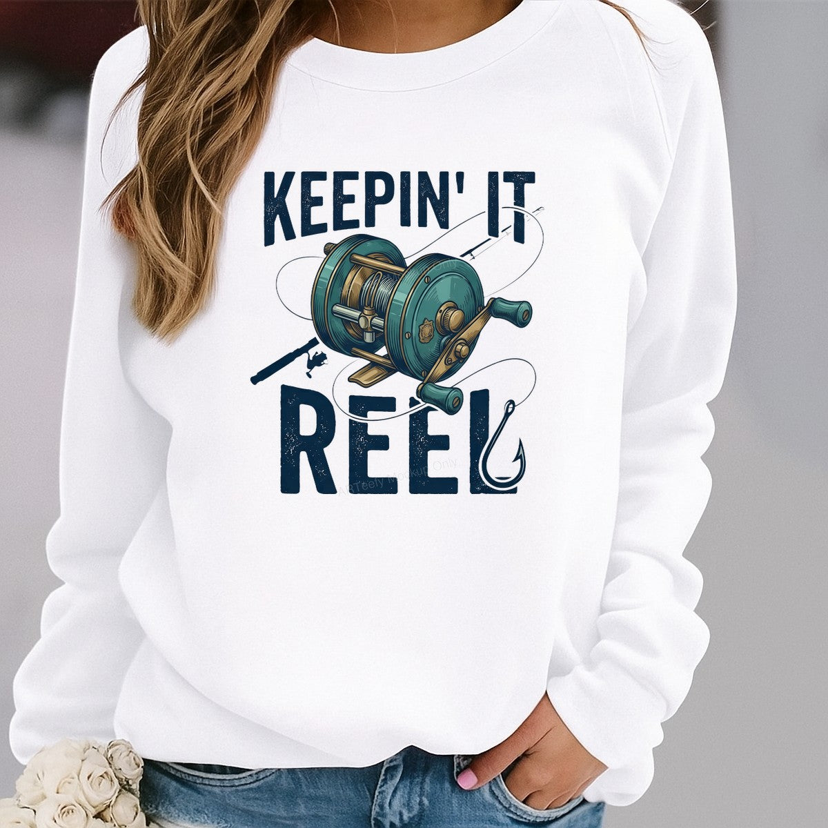 DTF Heat Transfer Iron On Sticker Iron On Heat Transfers Fishing Reel Graphic Outdoor Apparel Clearance Local Warehouse - 2