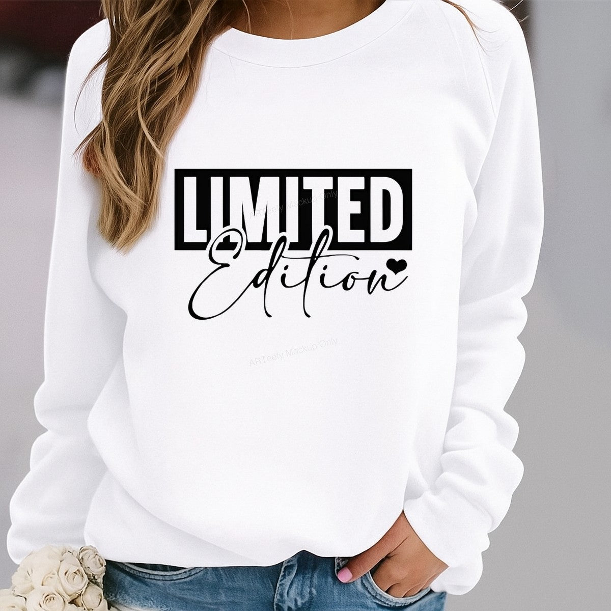 Iron On Transfer Limited Edition Heart Graphic for T Shirts and Hoodies - 2