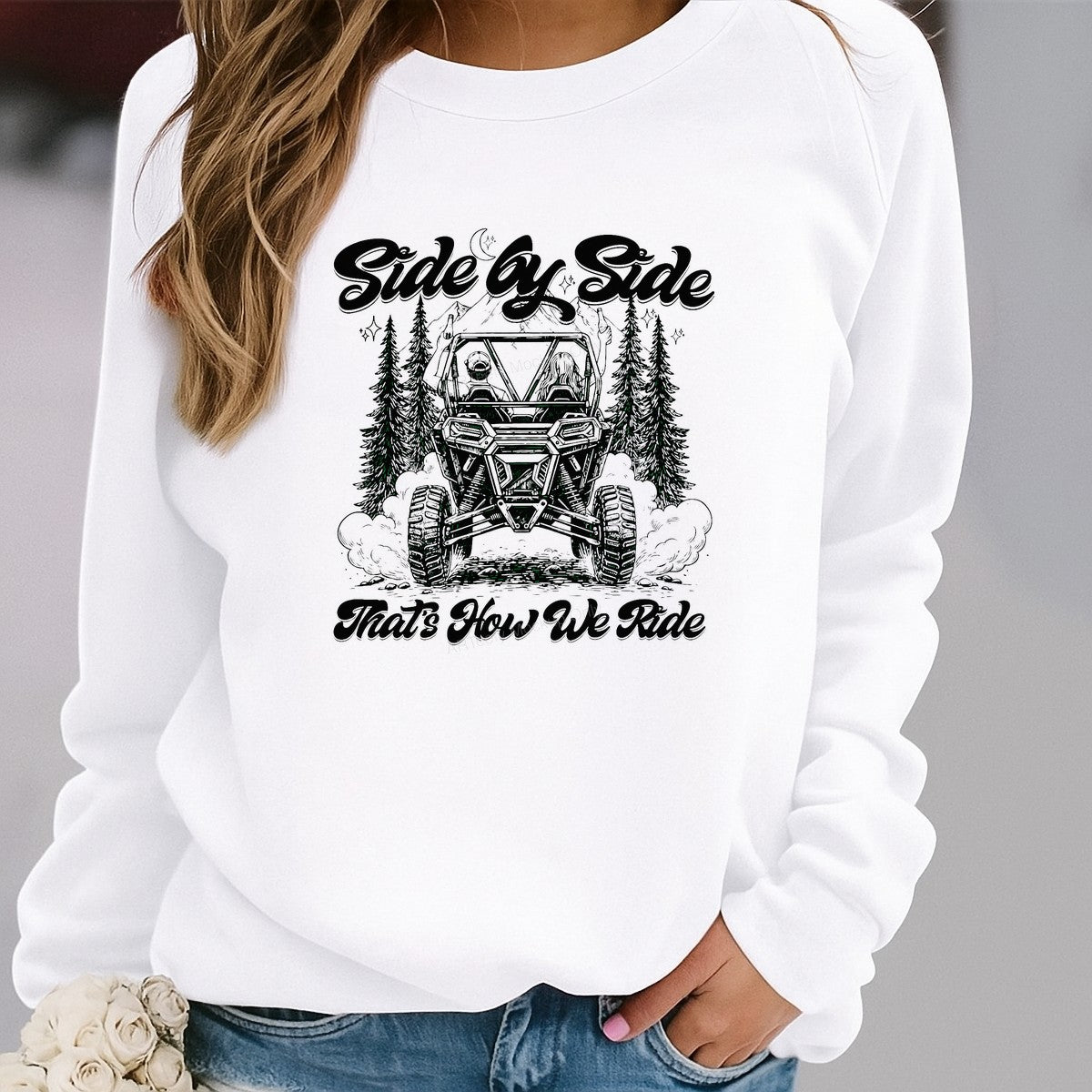 DTF Transfer Side by Side That’s How We Ride Off Road UTV Graphic for T Shirts Hoodies and Outdoor Apparel - 2