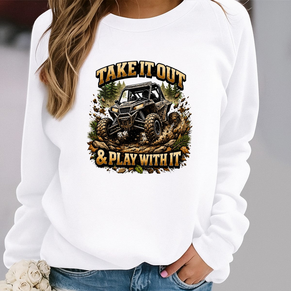 DTF Transfer Take It Out And Play With It Off Road ATV Graphic for T Shirts Hoodies and Casual Wear - 2