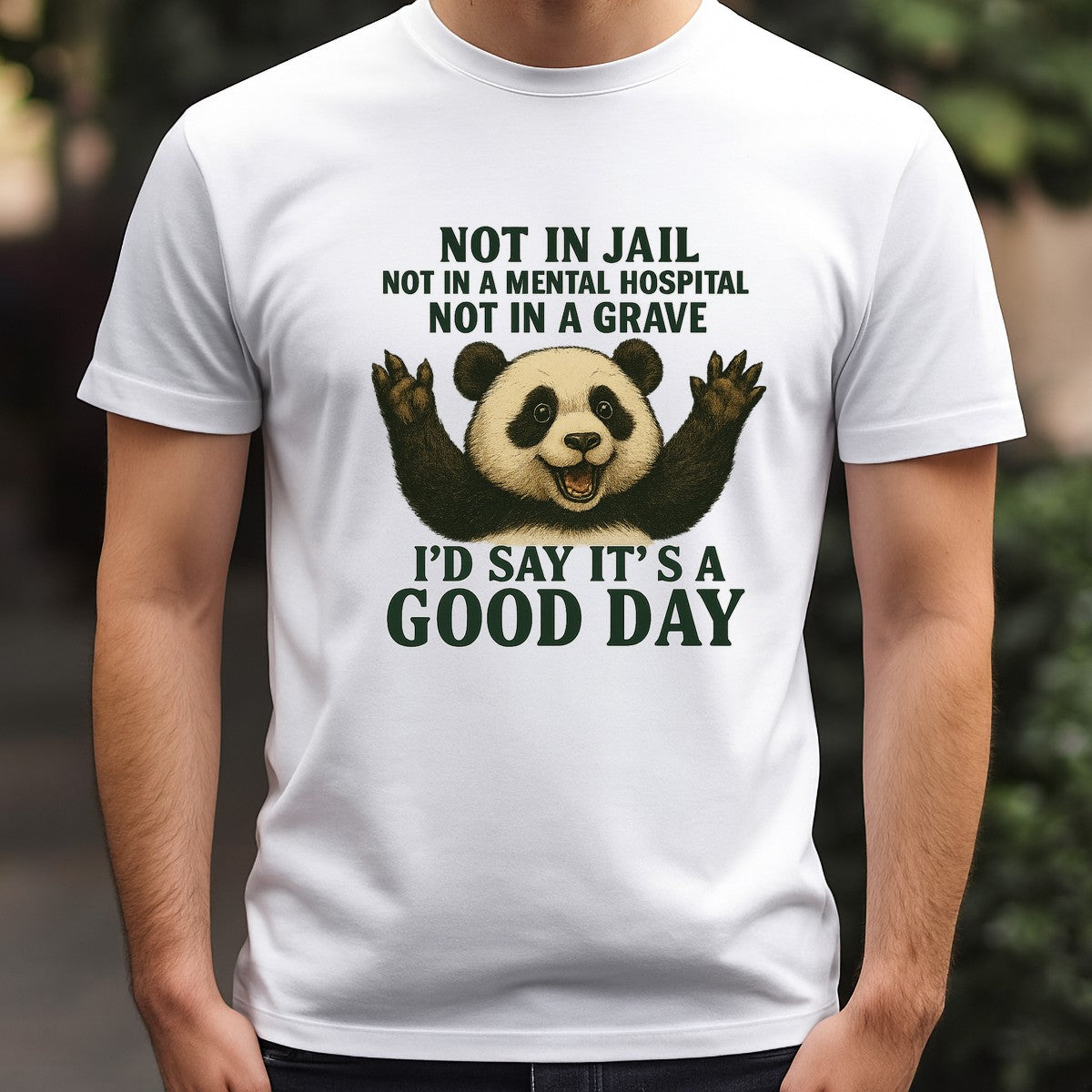 DTF Heat Transfer Iron On Sticker Happy Panda with Positive Quote Graphic for DIY T Shirts Hoodies Tote Bags and Home Decor - 3