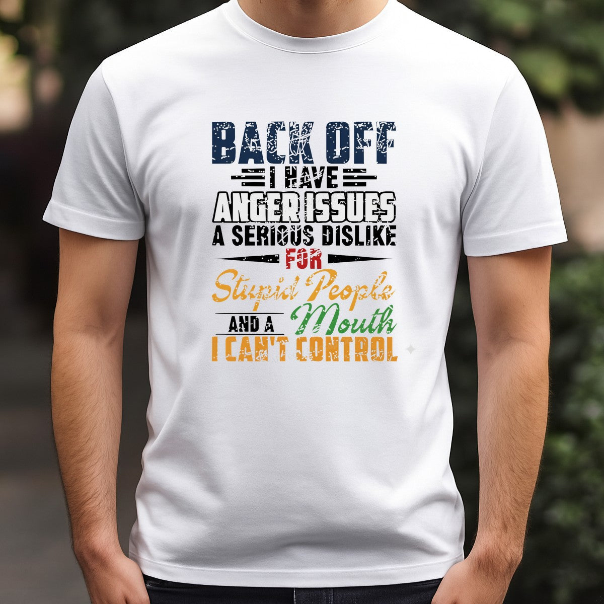 DTF Heat Transfer Iron On Sticker Iron On Transfers for T Shirts Funny Back Off Quote Design Heat Press Ready for Casual Wear Clearance - 3
