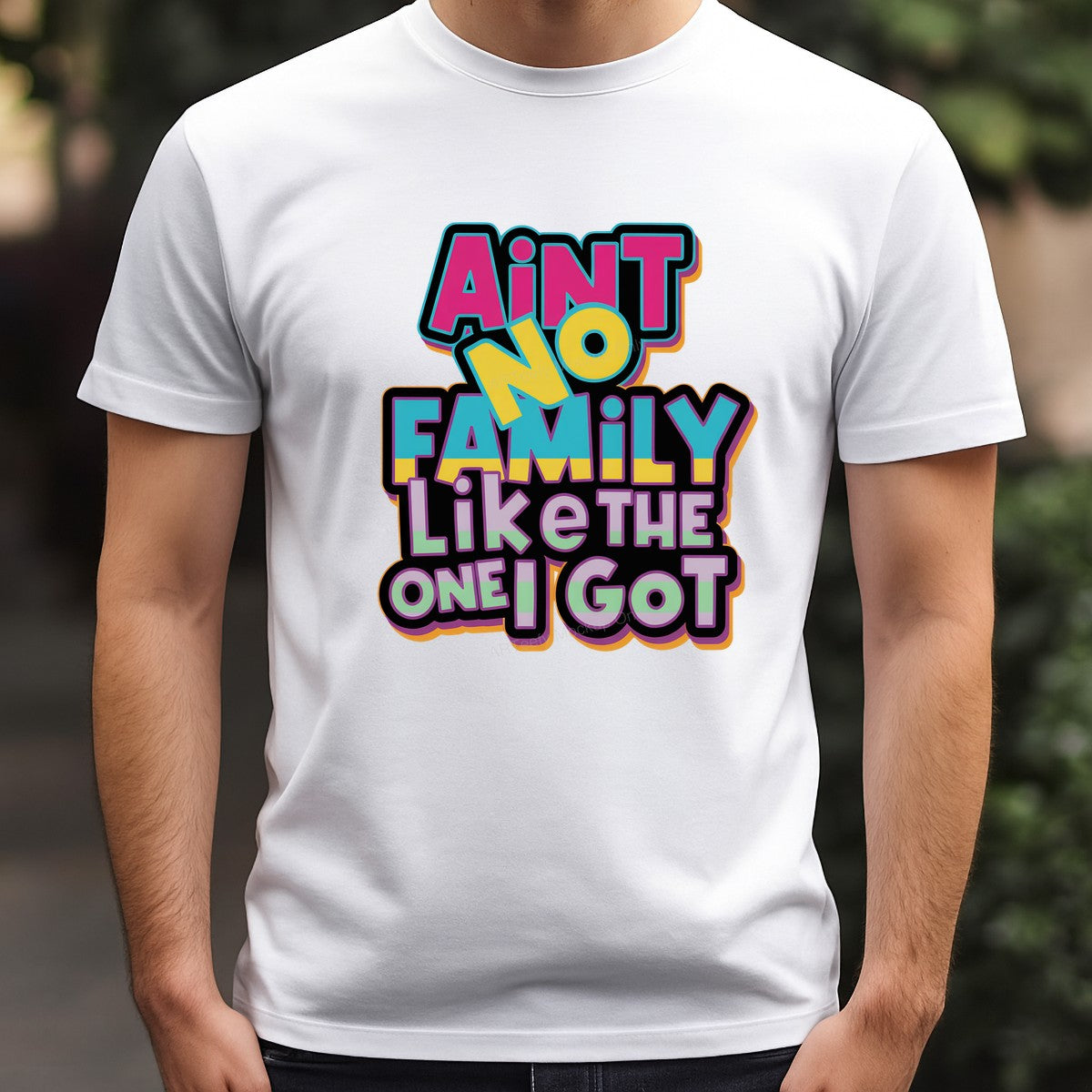 DTF Heat Transfer Iron On Sticker DTF Transfers Ready to Press Colorful Family Quote Design for T Shirts Hoodies Local Warehouse - 3