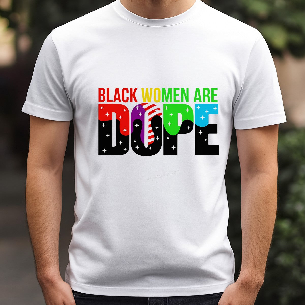 DTF Heat Transfer Iron On Sticker DTF Transfers Ready to Press Black Women Are Dope Lettering Design for T Shirts Hoodies Clearance - 3