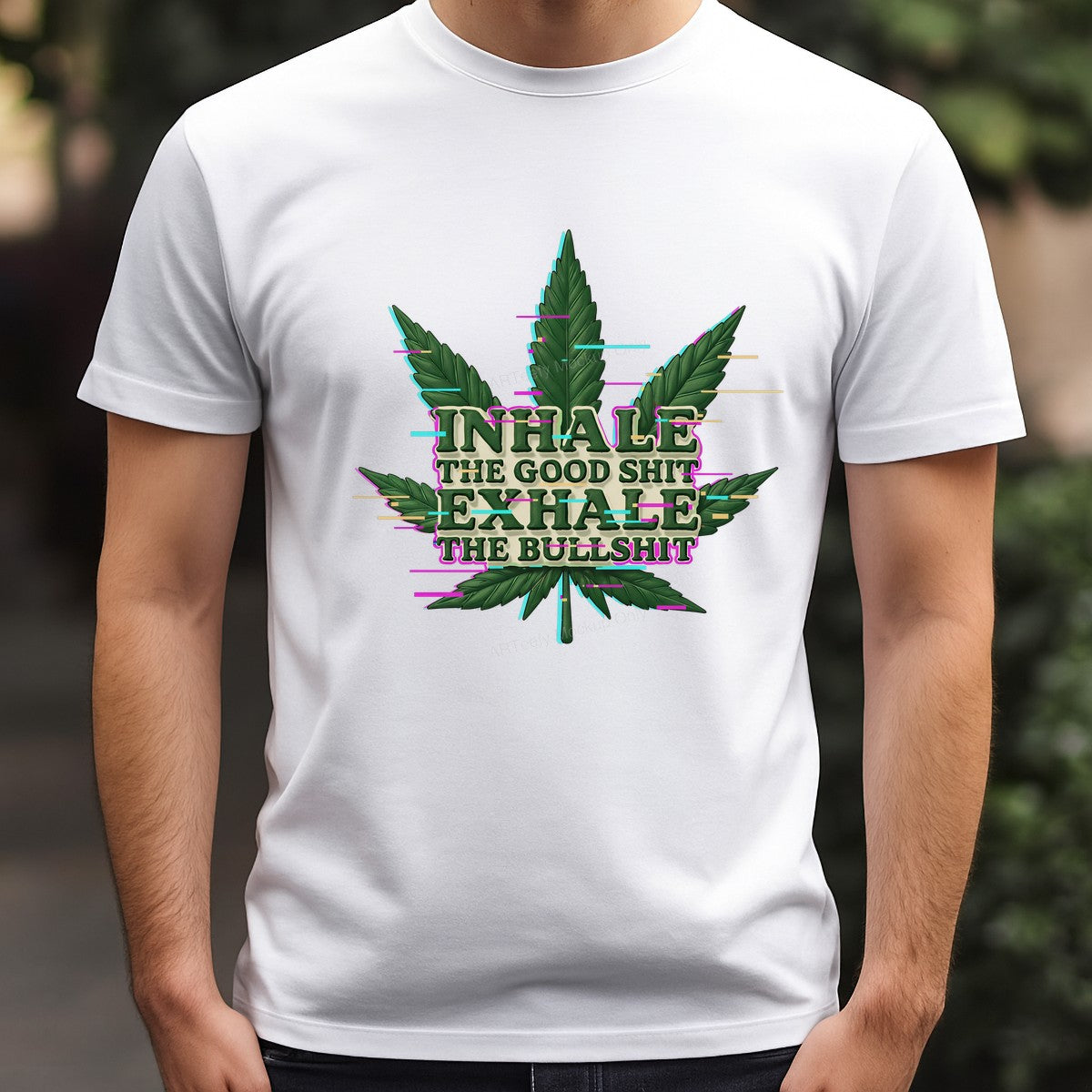 DTF Heat Transfer Iron On Sticker Cannabis Leaf Motivational Quote for T Shirts Hoodies Local Warehouse - 3