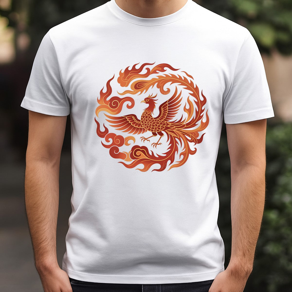 DTF Heat Transfer Iron On Sticker Fiery Phoenix Design for Creative Apparel Decoration Local Warehouse - 3