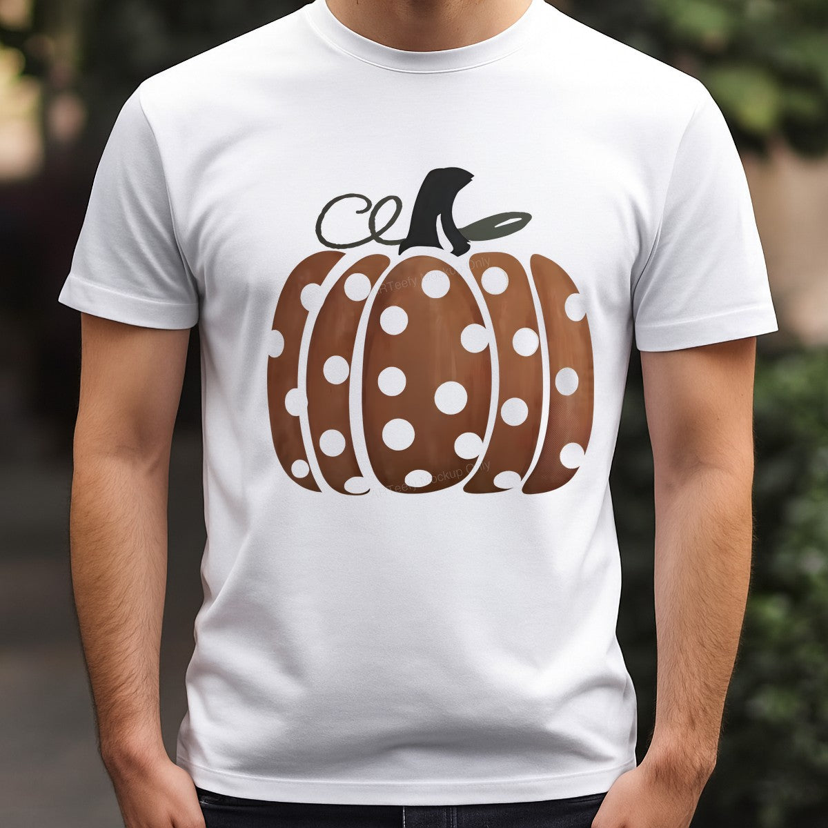 DTF Heat Transfer Iron On Sticker Heat Transfer Designs Ready to Press Polka Dot Pumpkin Fall Iron On Patches for Halloween Decorations Local Warehouse - 3