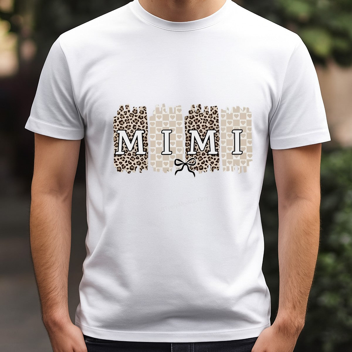 DTF Heat Transfer Iron On Sticker DTF Transfers Ready to Press Leopard Print MIMI Lettering for T Shirts Hoodies Local Warehouse - 3
