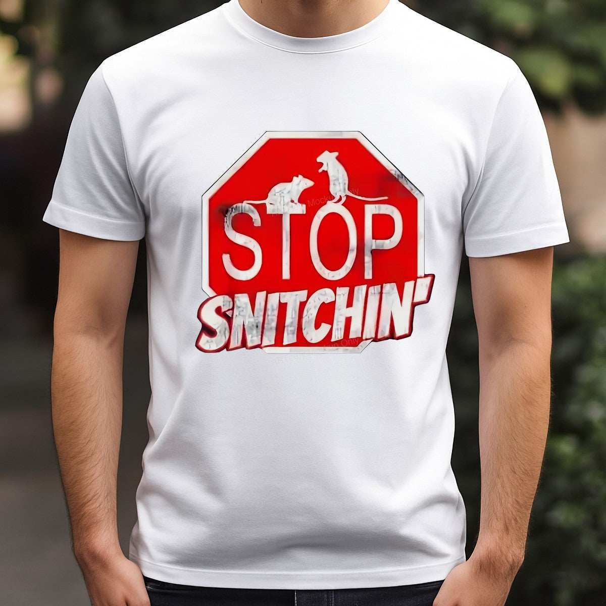 DTF Heat Transfer Iron On Sticker Stop Snitchin Design for T Shirts Hoodies Local Warehouse - 3