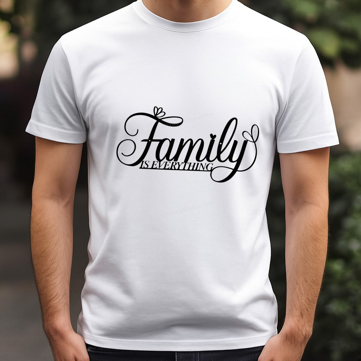DTF Heat Transfer Iron On Sticker Iron On Transfers for T Shirts Family Is Everything Script Design for Apparel Home Decor Local Warehouse Clearance - 3