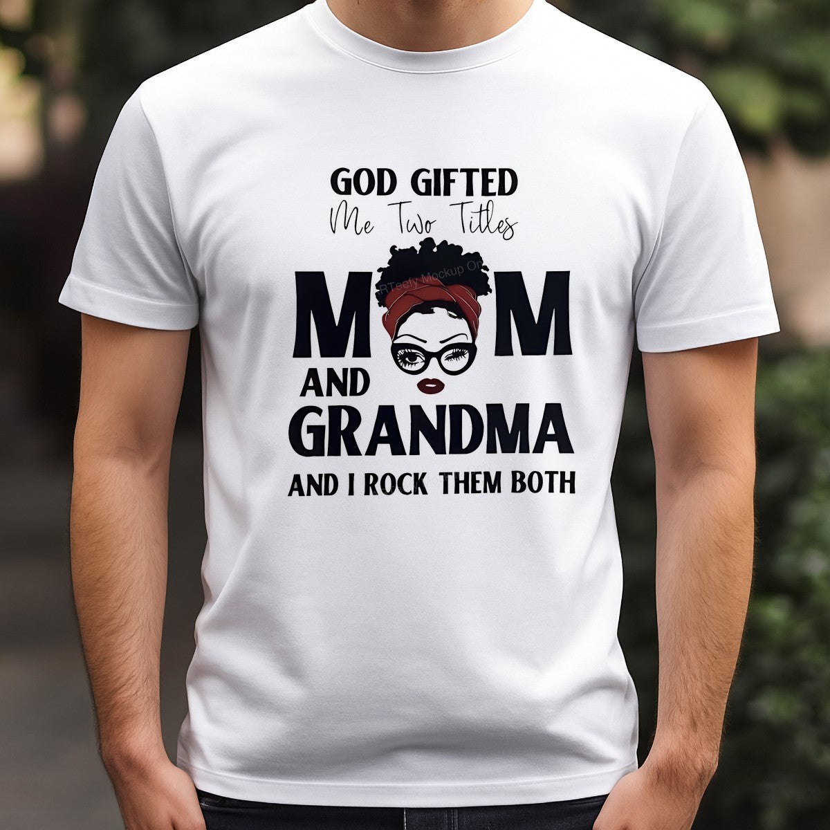 DTF Heat Transfer Iron On Sticker Iron On Heat Transfers Afro Woman Mom Grandma Lettering Perfect Gift for Mother Day T Shirts Hoodies Clearance Local Warehouse - 3