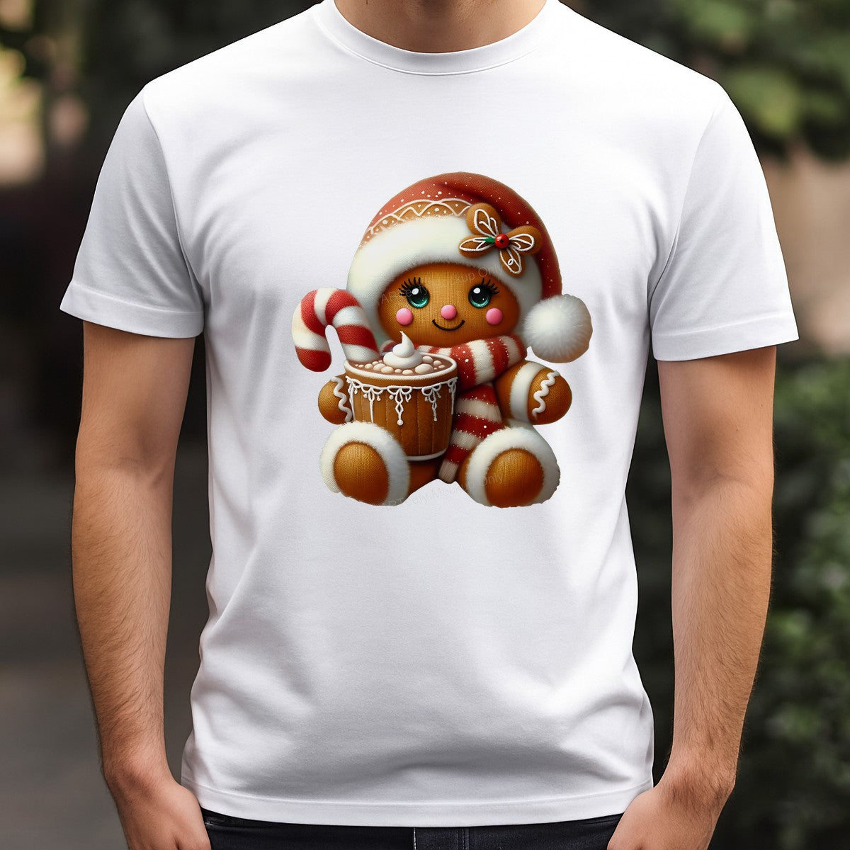 DTF Heat Transfer Iron On Sticker Iron On Heat Transfers Gingerbread Christmas Design Festive Holiday Decorations for T Shirts Hoodies Local Warehouse - 3