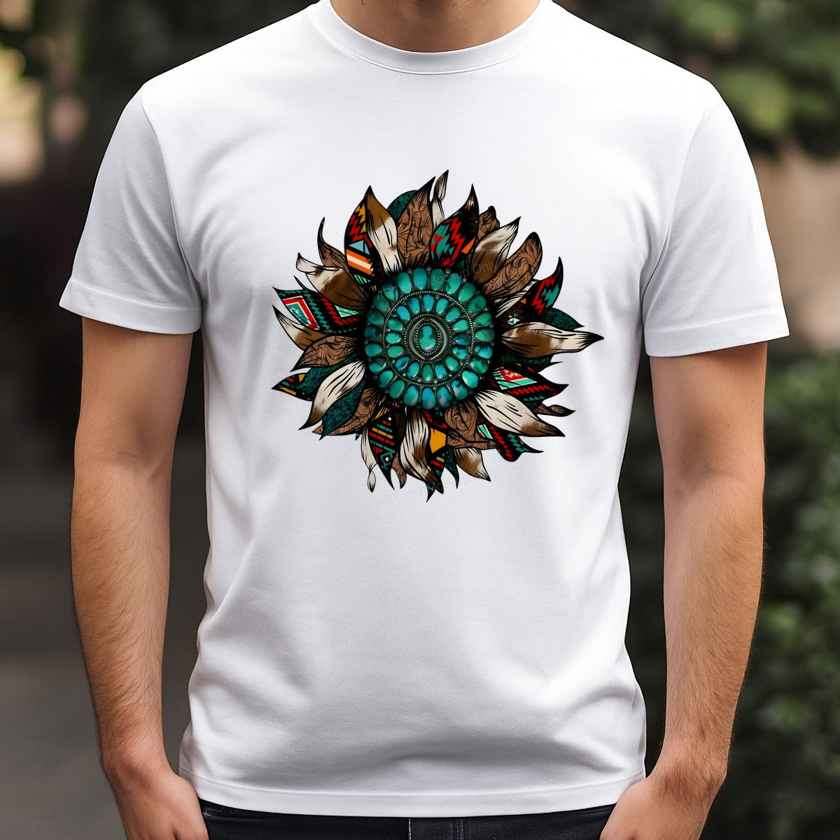 DTF Heat Transfer Iron On Sticker Iron On Heat Transfers Tribal Western Feather Design for T Shirts Bags Jackets Local Warehouse - 3