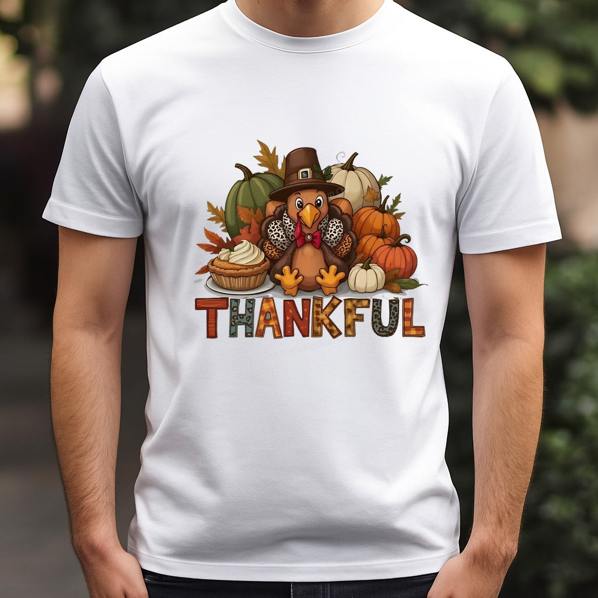 DTF Heat Transfer Iron On Sticker Iron On Heat Transfers Thanksgiving Turkey Design Fall Home Decor for Shirts Hoodies Local Warehouse - 3