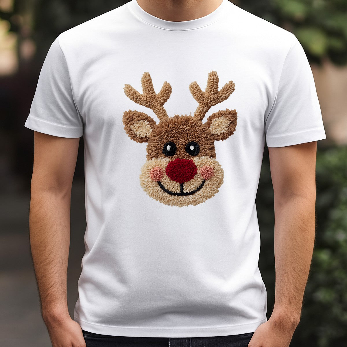 DTF Heat Transfer Iron On Sticker Iron On Heat Transfers Reindeer Design Christmas Holiday for T Shirts Hoodies Local Warehouse - 3