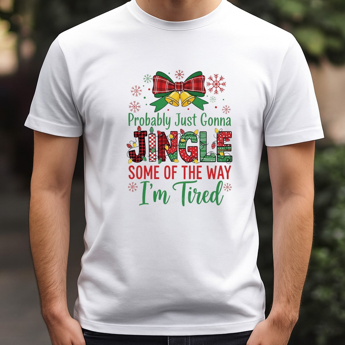 DTF Heat Transfer Iron On Sticker Iron On Heat Transfers Holiday Jingle Design Ready to Press for Christmas T Shirts Hoodies Local Warehouse - 3