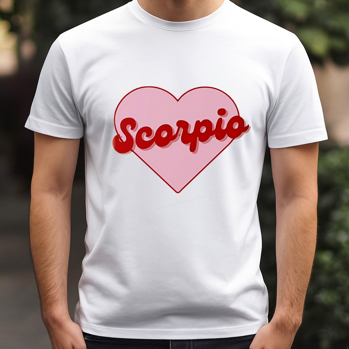 DTF Heat Transfer Iron On Sticker Iron On Transfers for T Shirts Scorpio Pink Heart Design Heat Press Ready for Astrology Lovers Apparel Local Warehouse - 3