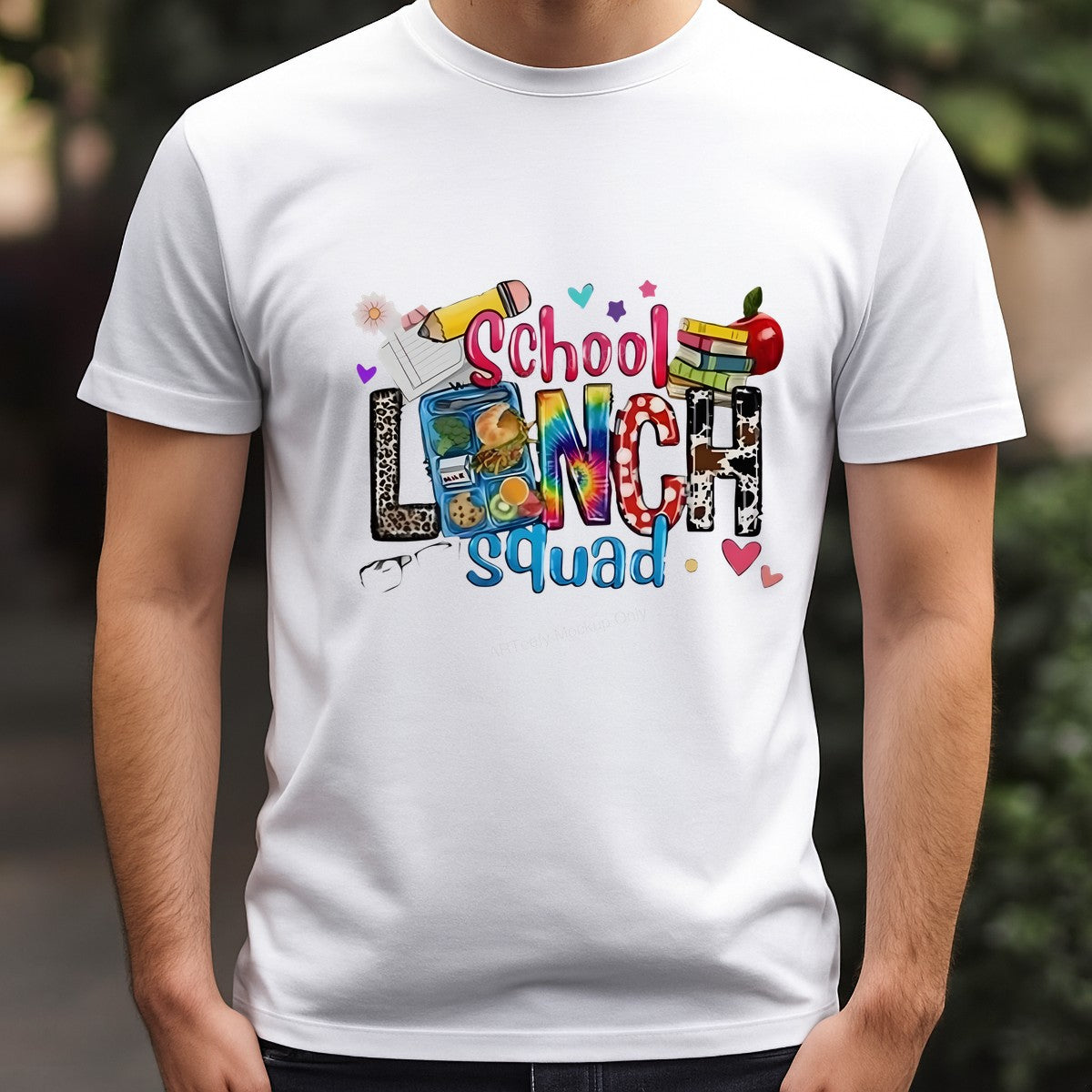 Back to School Lunch Squad Cartoon DTF Heat Transfer Iron On Sticker for Kids T-Shirts School Lunch Crew - 3