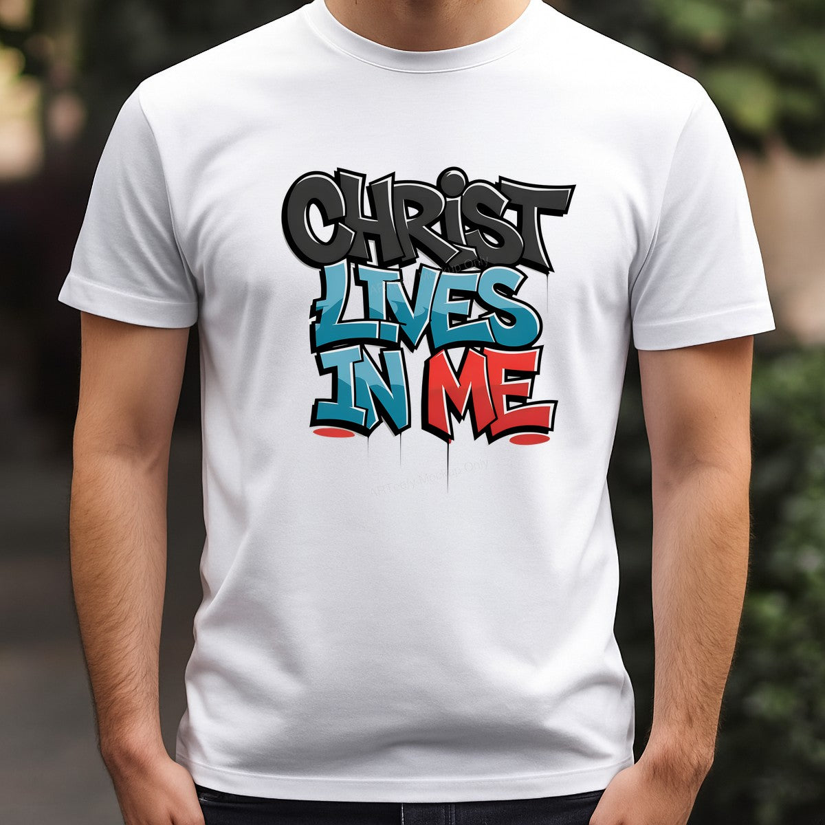DTF Heat Transfer Iron On Sticker Iron On Heat Transfers Graffiti Style Inspirational Faith Message for T Shirts Hoodies Clearance - 3
