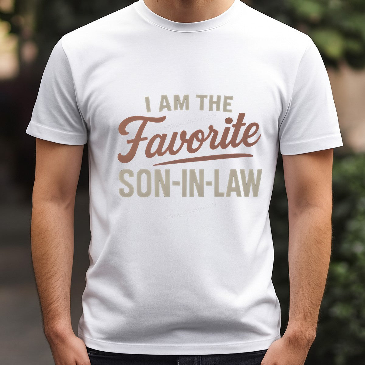 DTF Heat Transfer Iron On Sticker Iron On Heat Transfers Favorite Son In Law Design for T Shirts Father Day Gifts Clearance - 3