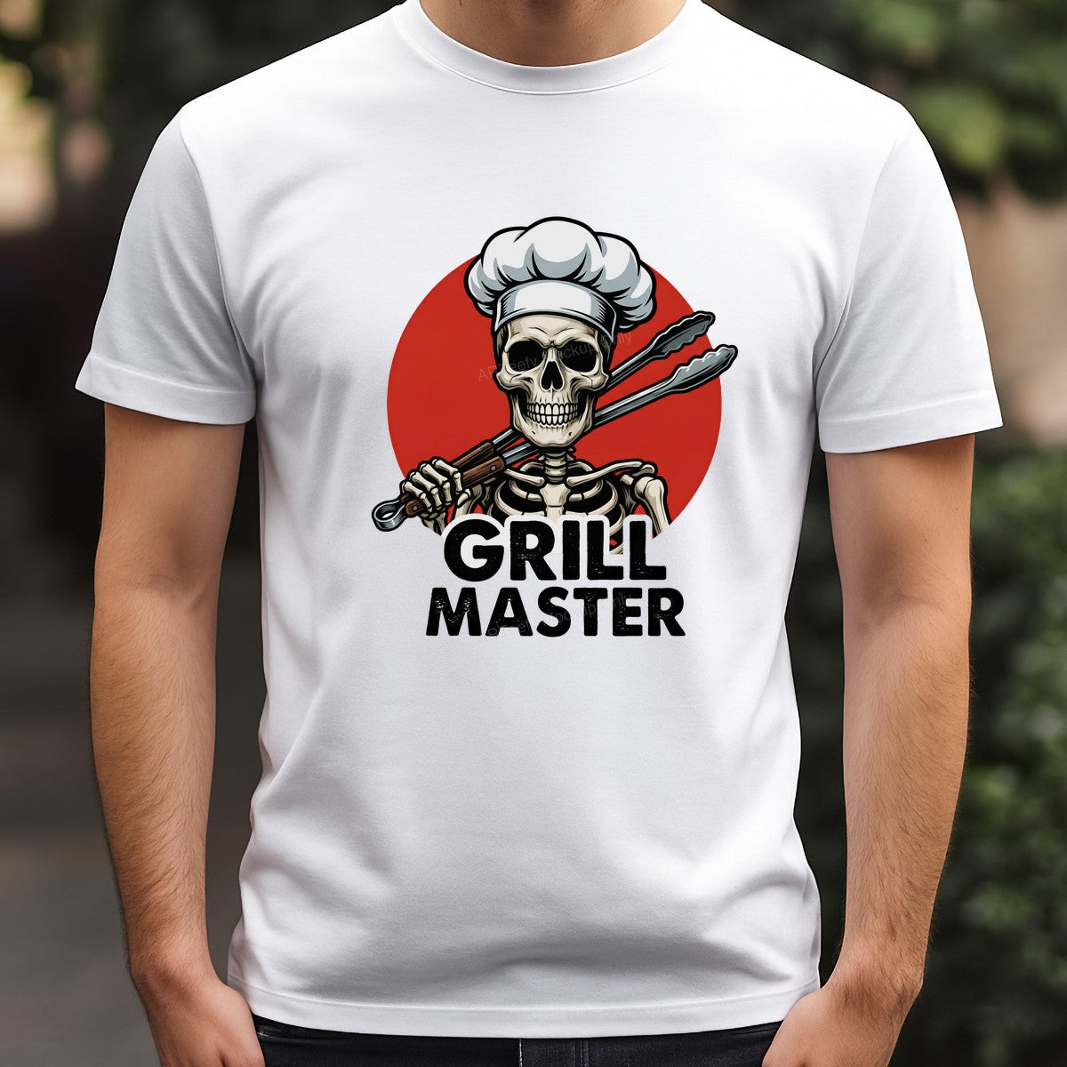 DTF Heat Transfer Iron On Sticker Iron On Transfers for T Shirts Skeleton Chef Design Grill Master Heat Press Ready for Barbecue Enthusiasts Halloween Clearance - 3