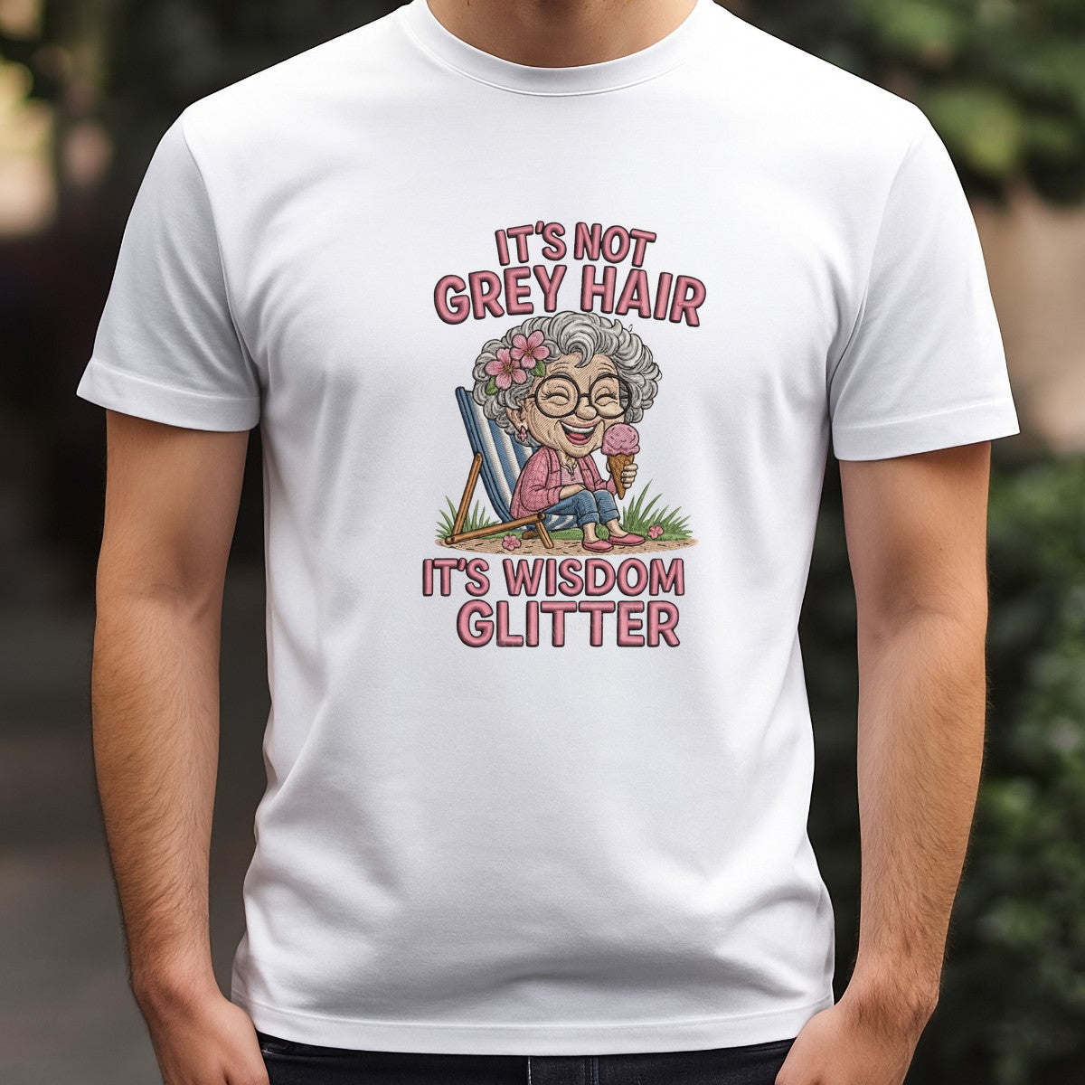 DTF Heat Transfer Iron On Sticker Iron On Transfers for T Shirts Vintage Wisdom Glitter Design for Apparel Local Warehouse - 3