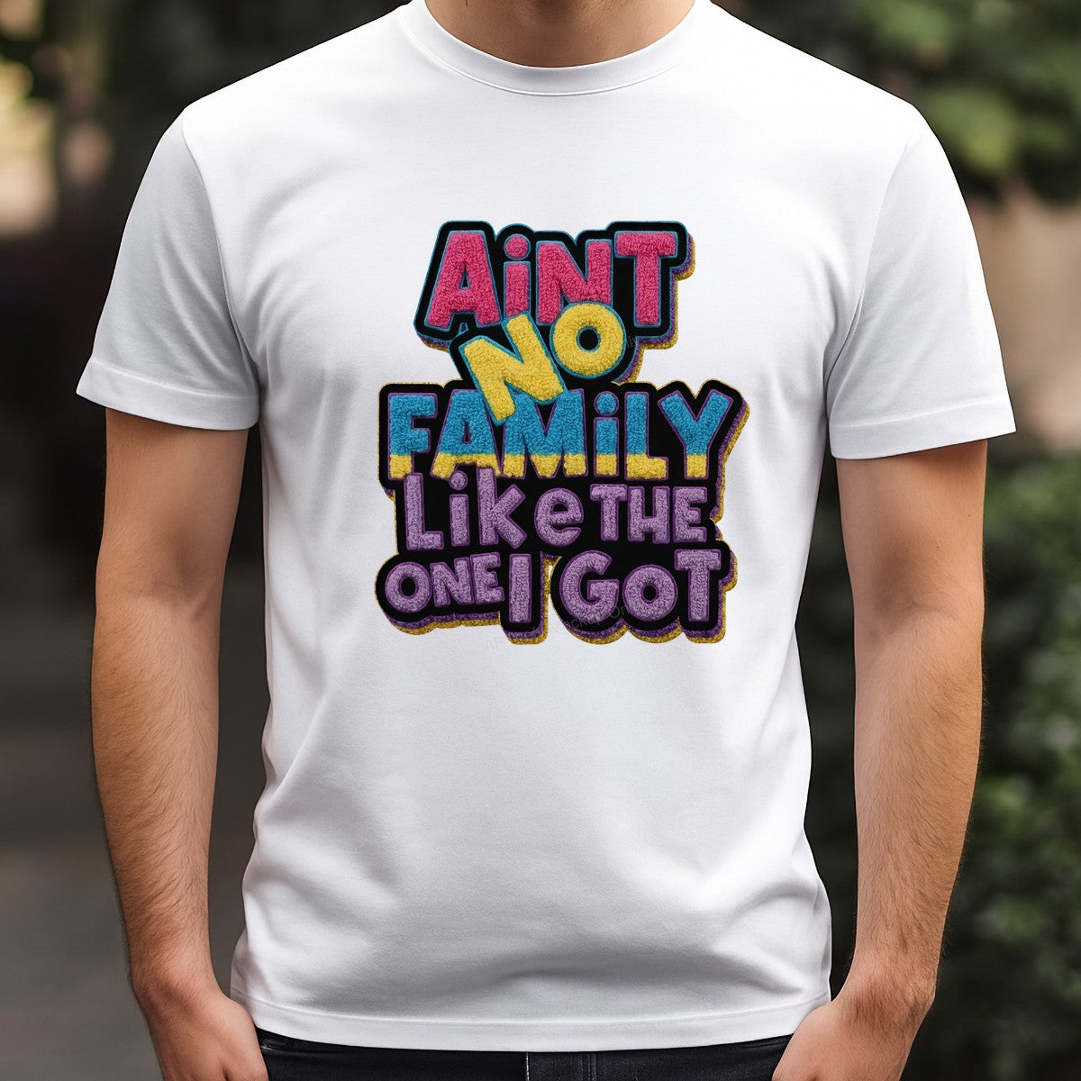 DTF Heat Transfer Iron On Sticker Iron On Heat Transfers Colorful Family Lettering for Apparel Bags Jackets Local Warehouse - 3