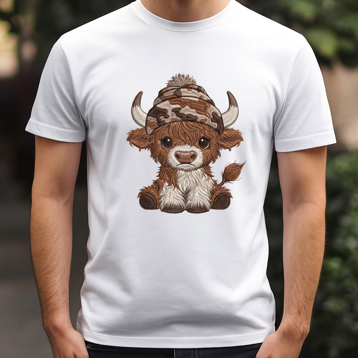 DTF Heat Transfer Iron On Sticker Iron On Transfers for T Shirts Cute Highland Cow Design for Fall Apparel Local Warehouse - 3