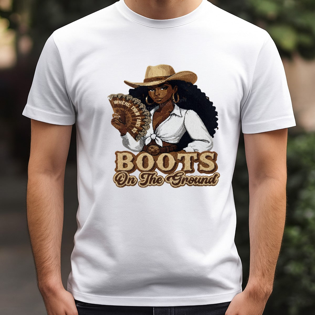 DTF Heat Transfer Iron On Sticker Iron On Transfers for T Shirts Western Cowgirl Style Boots On The Ground Design for Apparel Jackets Clearance Local Warehouse - 3