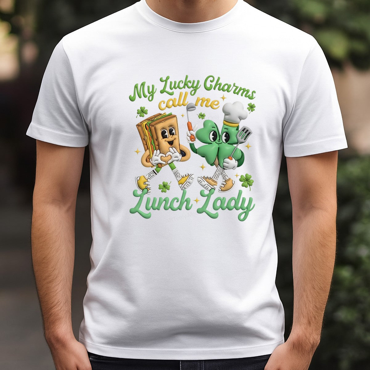 DTF Heat Transfer Iron On Sticker Iron On Heat Transfers Lunch Lady Cartoon Style Fun Kitchen Apparel Local Warehouse - 3