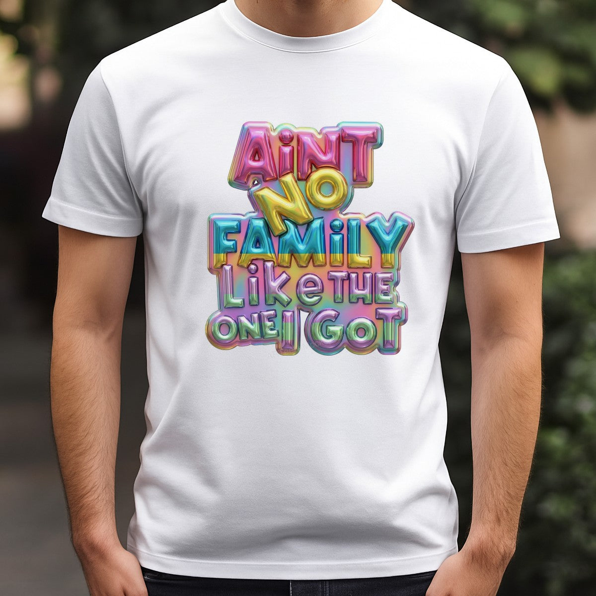 DTF Heat Transfer Iron On Sticker Iron On Heat Transfers Colorful Family Lettering for Apparel Bags Jackets Local Warehouse - 3