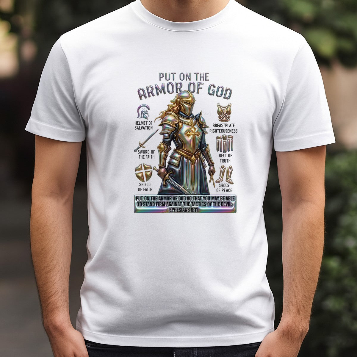 DTF Heat Transfer Iron On Sticker Iron On Heat Transfers Armor of God Design Faith Based Apparel for Spiritual Gifts Clearance - 3