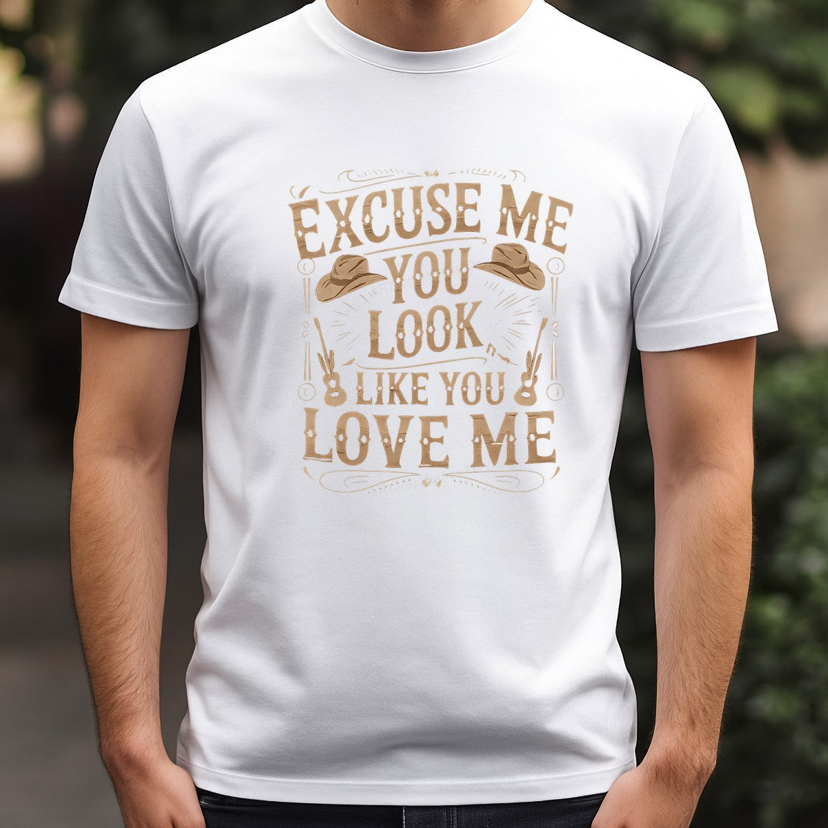 DTF Heat Transfer Iron On Sticker Iron On Heat Transfers Western Cowboy Style Excuse Me You Look Like You Love Me Design for T Shirts Jackets Clearance - 3